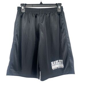 A4 Adult Unisex Hadley Physical Education Black Mesh Basketball Shorts Medium